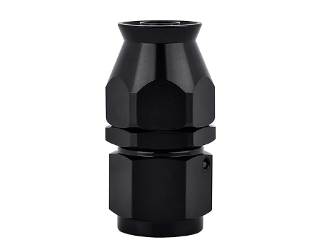 OctoMotive -8AN PTFE Hose End Fitting Straight Black for PTFE Hose Only (1)