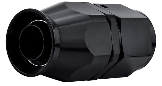 OctoMotive -8AN PTFE Hose End Fitting Straight Black for PTFE Hose Only (2)