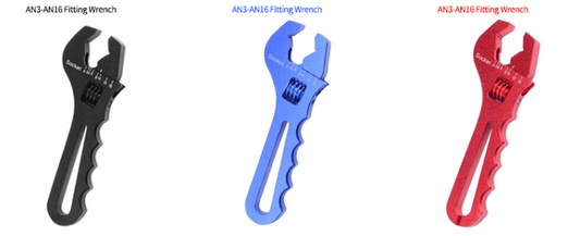 OctoMotive An Fitting Wrench 3AN-16AN Adjustable Wrench Aluminum Lightweight Spanner Tools for -AN Hose Fitting End